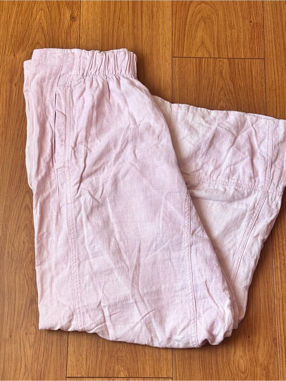 Free People light pink linen pants